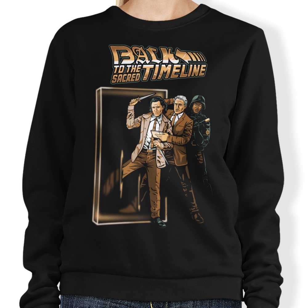 Prime Premne Design - Back to the Sacred Timeline Crewneck Sweatshirt, S to 4XL Sizes