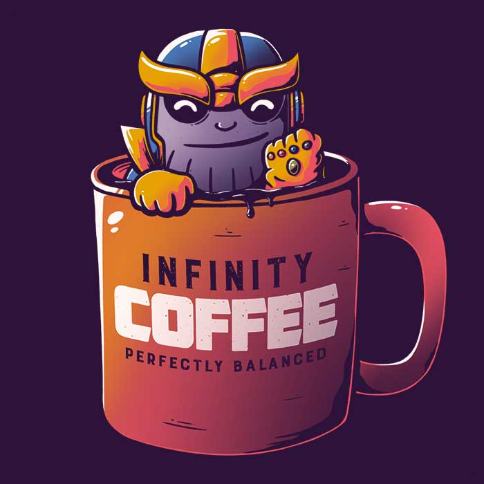 Edu.ely's Comfortable Infinity Coffee Crewneck Sweatshirt in S - 4XL Sizes