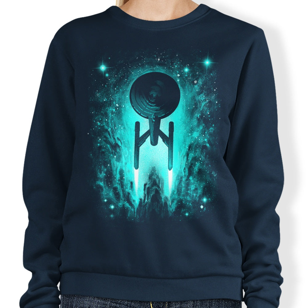Alemaglia's Cosmic Voyages Sweatshirt for Space Enthusiasts