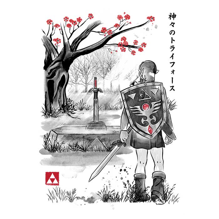 A Stylish Sweatshirt Featuring 'A Link to the Sumi - e' Design
