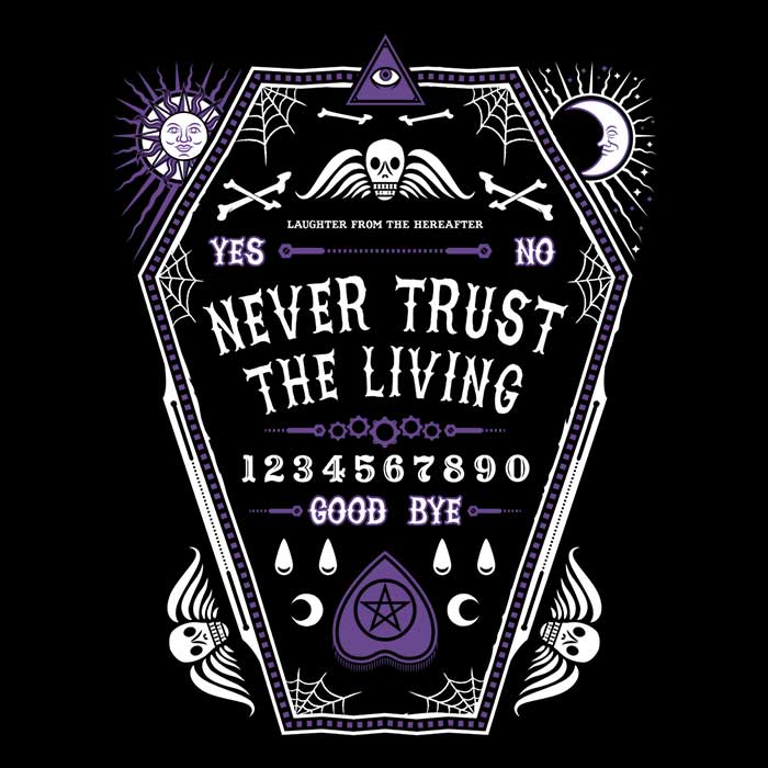 Never Trust the Living - Fashionable Crewneck Sweatshirt for All Sizes