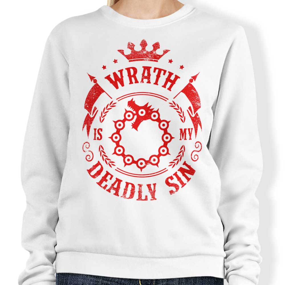 Typhoonic Art 'Wrath is My Sin' Crewneck Sweatshirt for Comfortable Wear