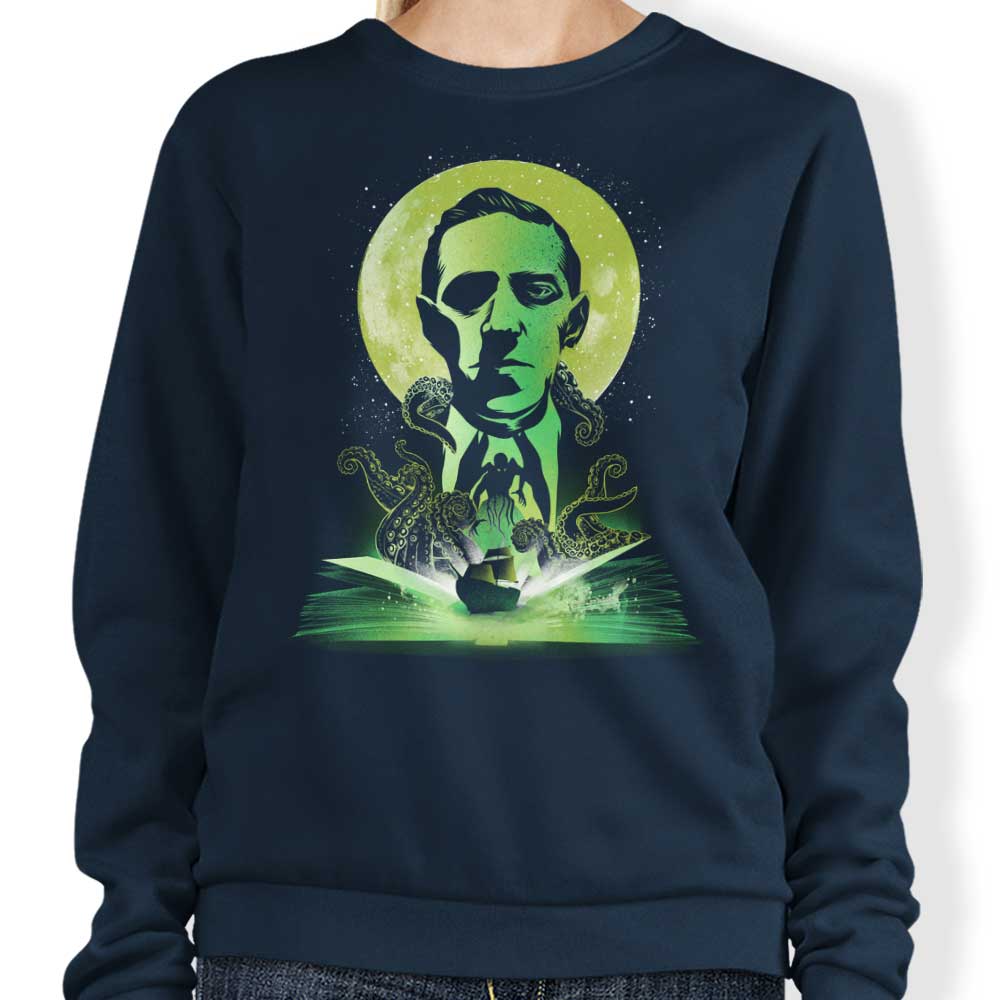 Lovecraft Book Design Crewneck Sweatshirt - Available in S to 4XL