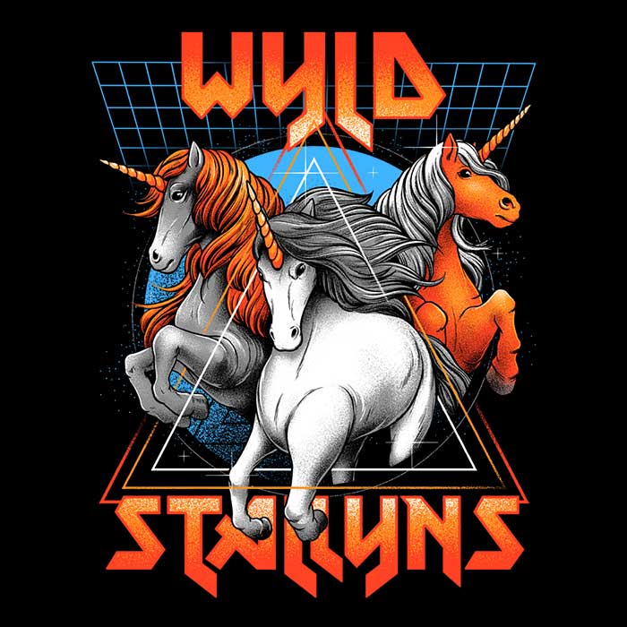 Glitchygorilla's Stay Wyld 8.5 - Ounce Crewneck Sweatshirt in S to 4XL