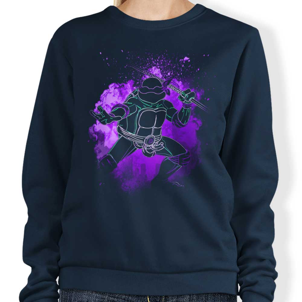 Purple Soul Comfort Crewneck Sweatshirt by Donnie Illustrations