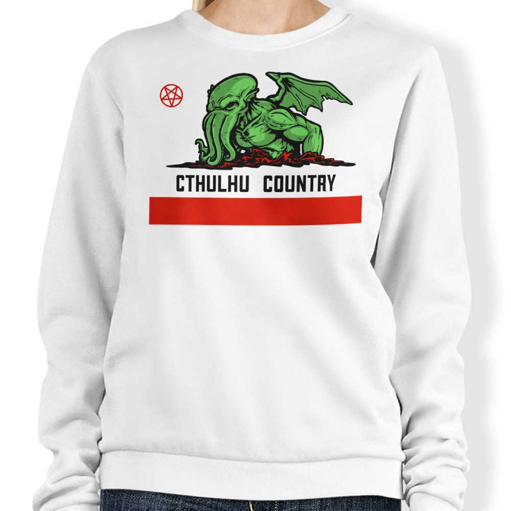 Harebrained's Cthulhu Country Crewneck Sweatshirt in S - 4XL Sizes