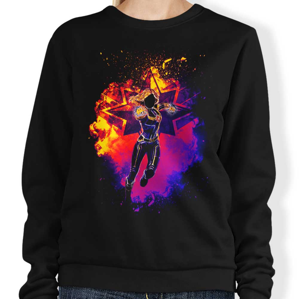 Comfortable Donnie Illustrations 'Soul of the Pilot' Crewneck Sweatshirt