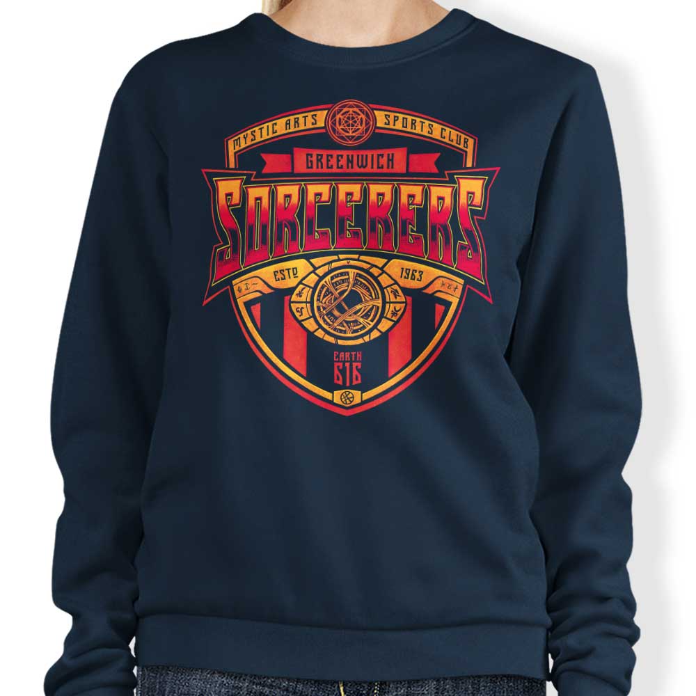 Teesgeex Greenwich Sorcerers Crewneck Sweatshirt for Men and Women