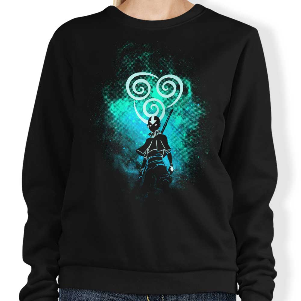 Donnie Illustrations' Air Bender Art Crewneck Sweatshirt in S - 4XL