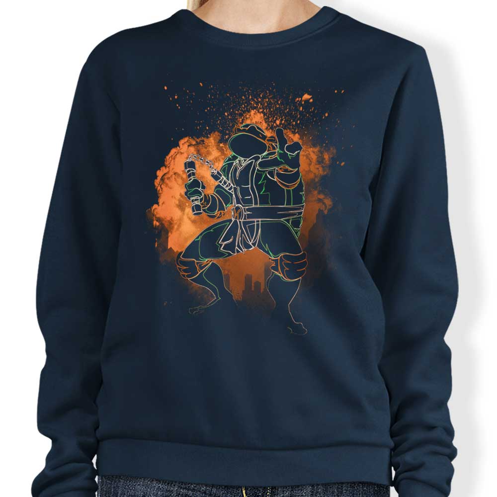 Donnie Illustrations' Orange - Inspired Crewneck Sweatshirt for All Sizes