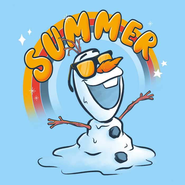 Teesgeex Melting Summer Crewneck Sweatshirt for All Sizes