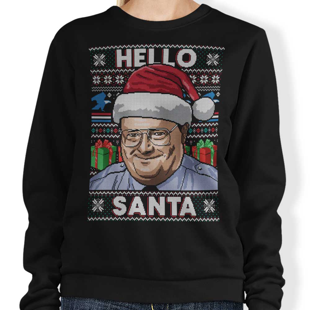CoD Designs' Comfortable Hello Santa Crewneck Sweatshirt, S - 4XL