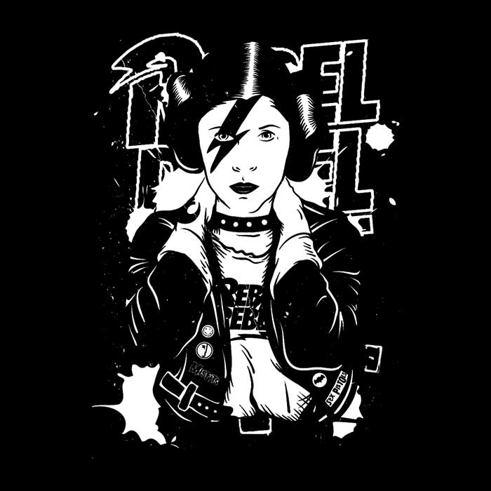 Rebel Rebel Crewneck Sweatshirt by Green Devil