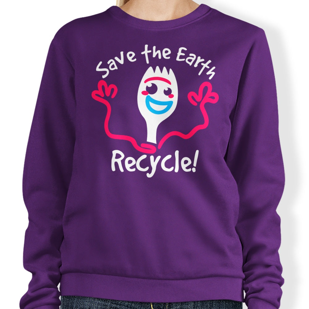 NemiMakeIt's Comfortable Recycle Crewneck Sweatshirt in S - 4XL
