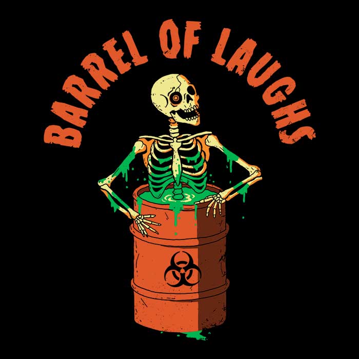 Comfortable Barrel of Laughs Crewneck Sweatshirt by DinoMike