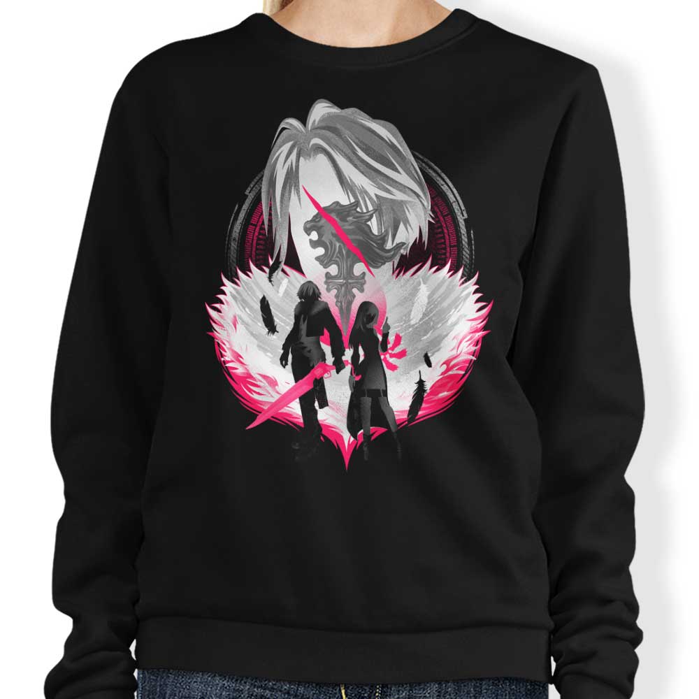 Hypertwenty Gunblade Silhouette Comfortable Crewneck Sweatshirt