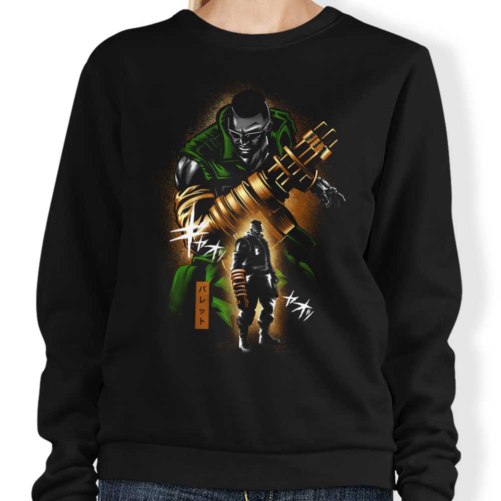 Hypertwenty Gun Arm Comfortable Crewneck Sweatshirt in S - 4XL