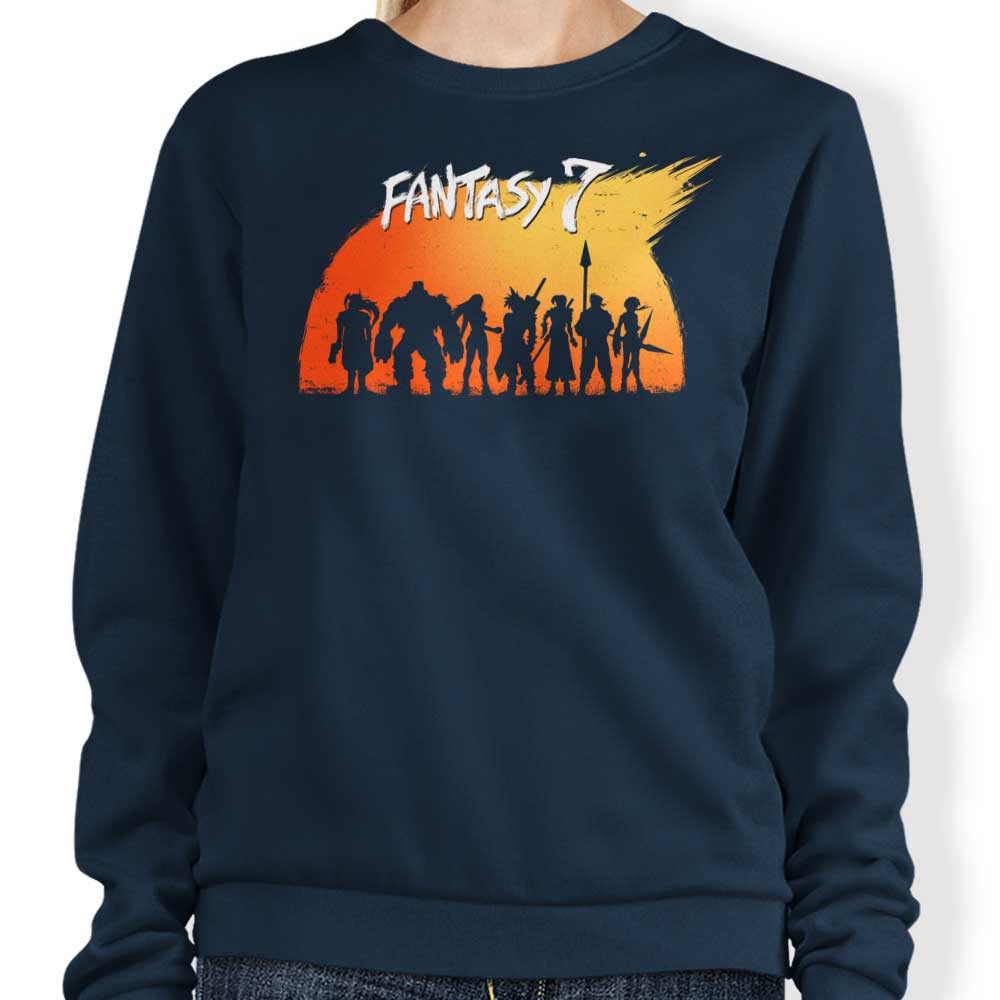 Steven Lefcourt's Fantasy 7 Crewneck Sweatshirt in S - 4XL Sizes