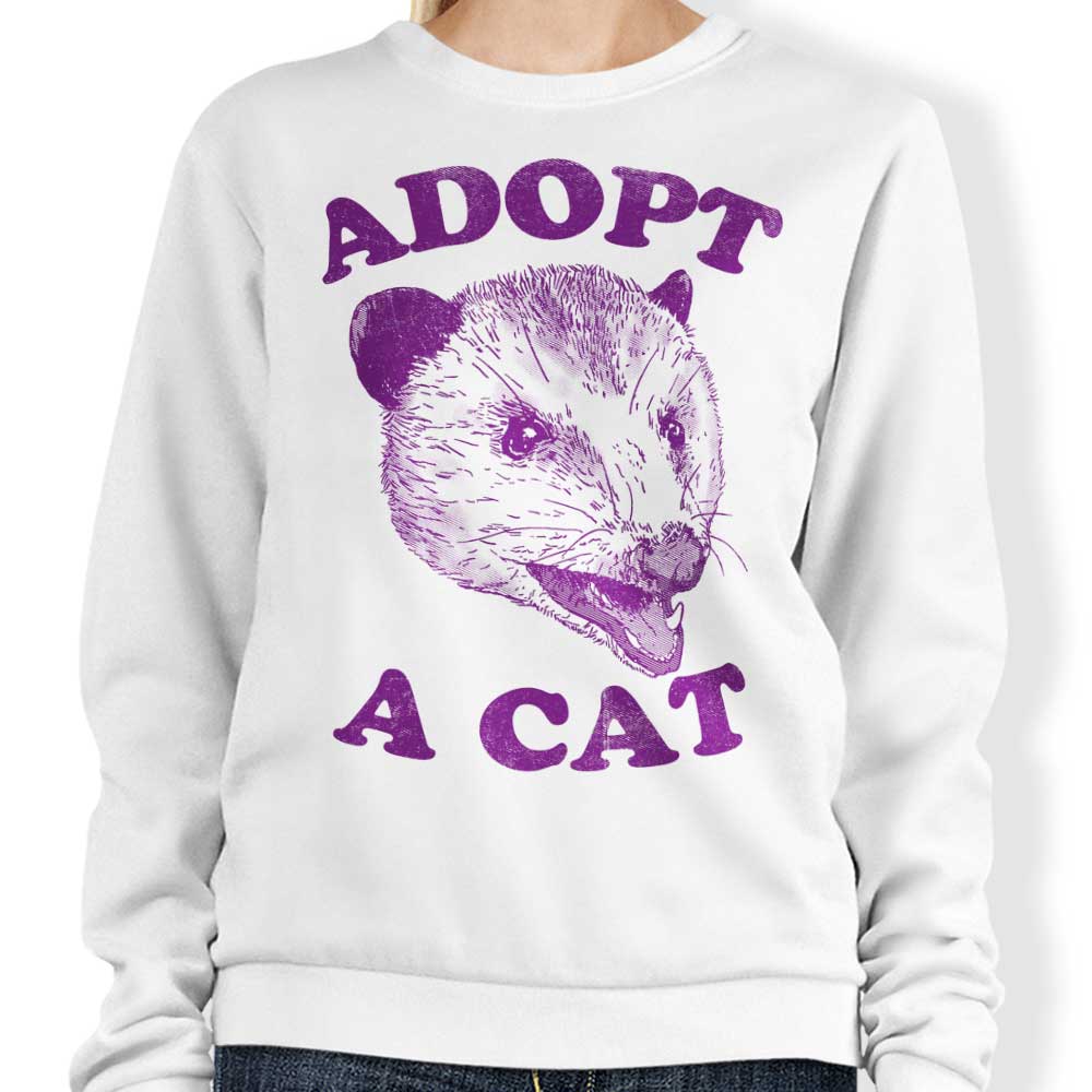 Cozy Adopt a Cat Sweatshirt by Hillary White