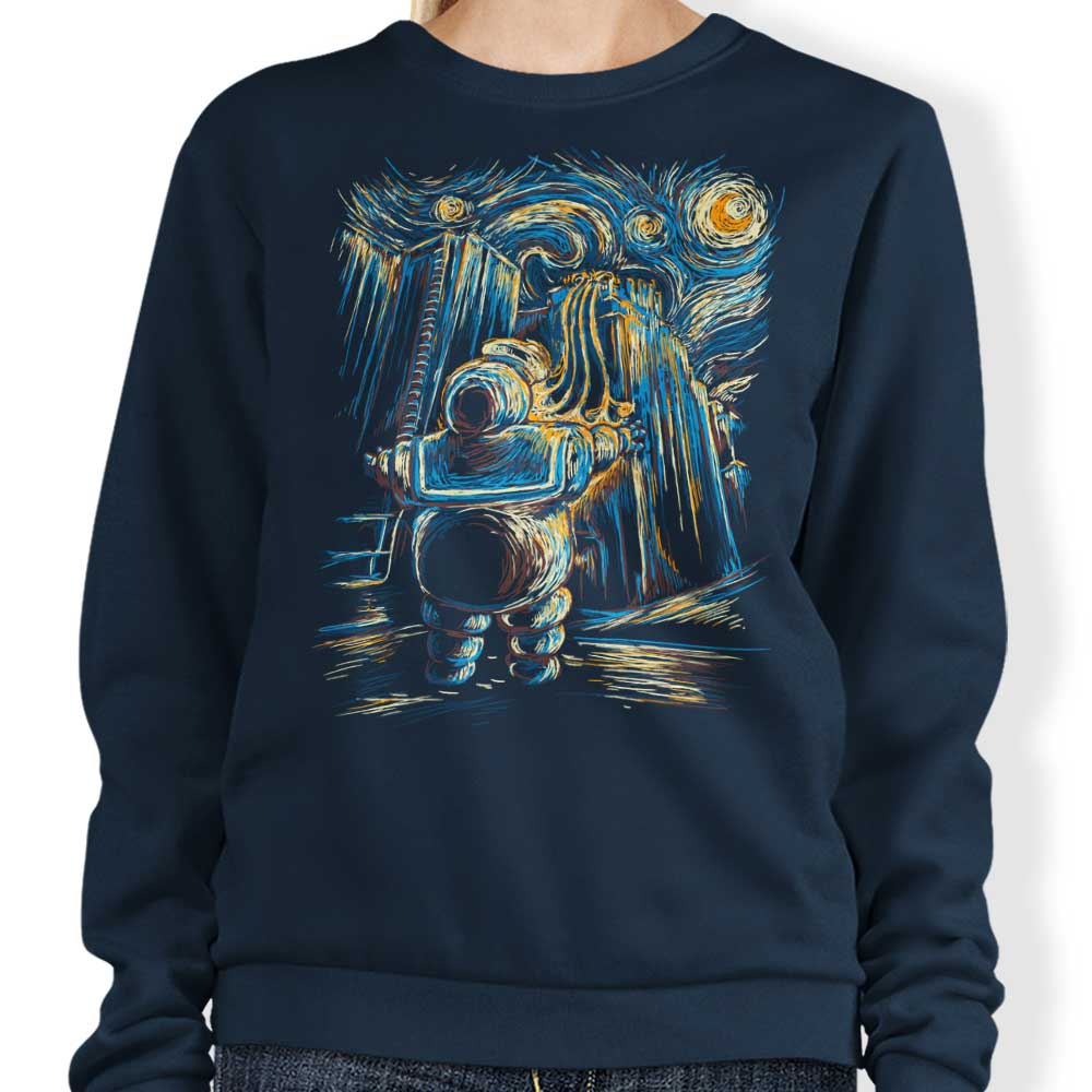 Twenty27 Design Van Gogh-themed Crewneck Sweatshirt in S - 4XL Sizes