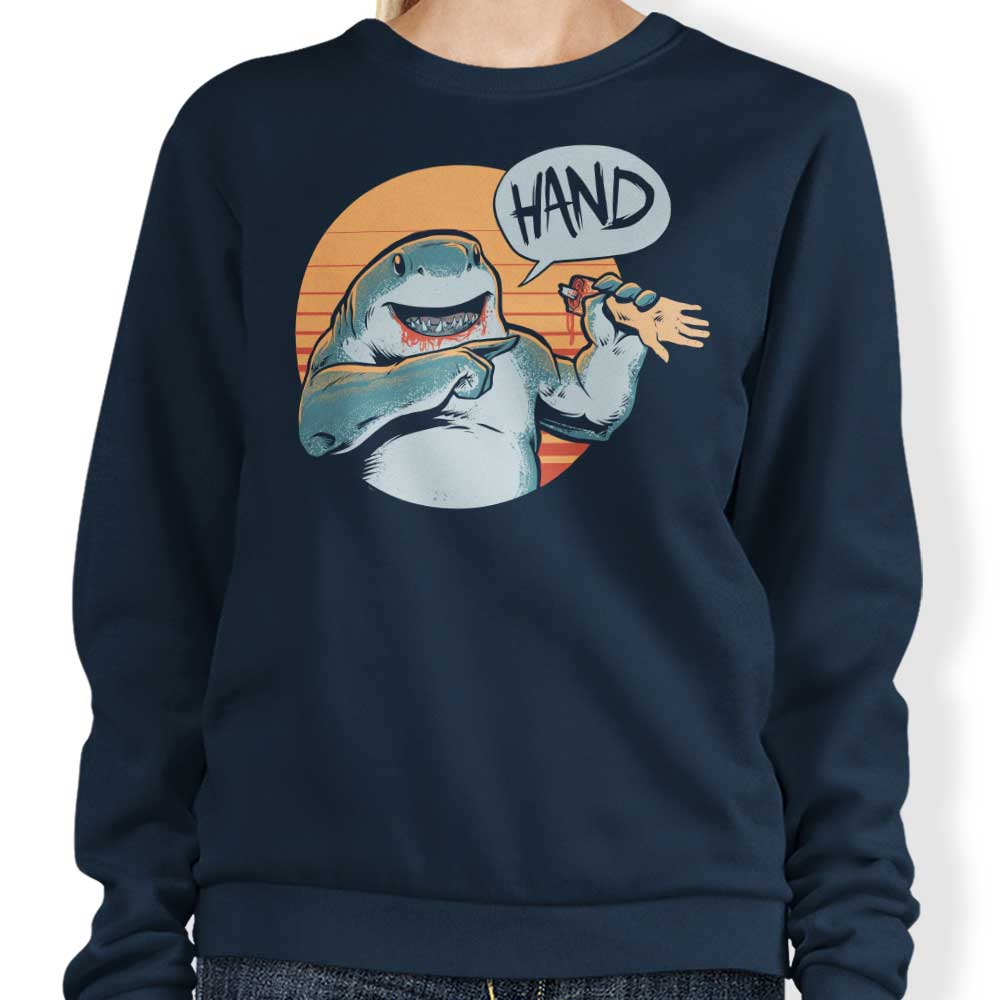 Gleydson Art Hand Crewneck Sweatshirt for Men and Women in Sizes from S to 4XL