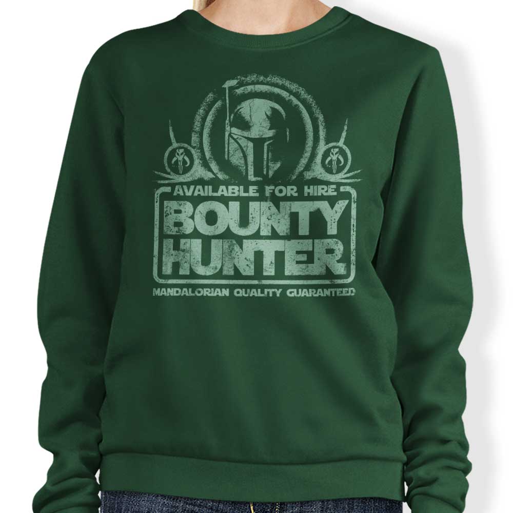 FanFreak's Bounty Hunter for Hire Crewneck Sweatshirt - Ideal for Fans