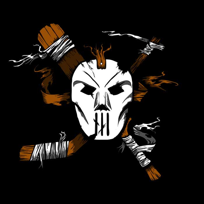 TwistMedia's Masked Chaos Crewneck Sweatshirt for All Sizes