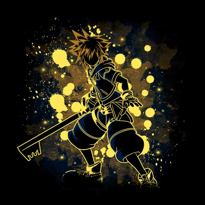Stylish Inked Keyblade Design Crewneck Sweatshirt for Fashion Lovers