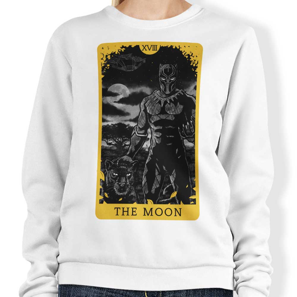 Tarot Sweatshirt Featuring The Moon Design - Crewneck Style