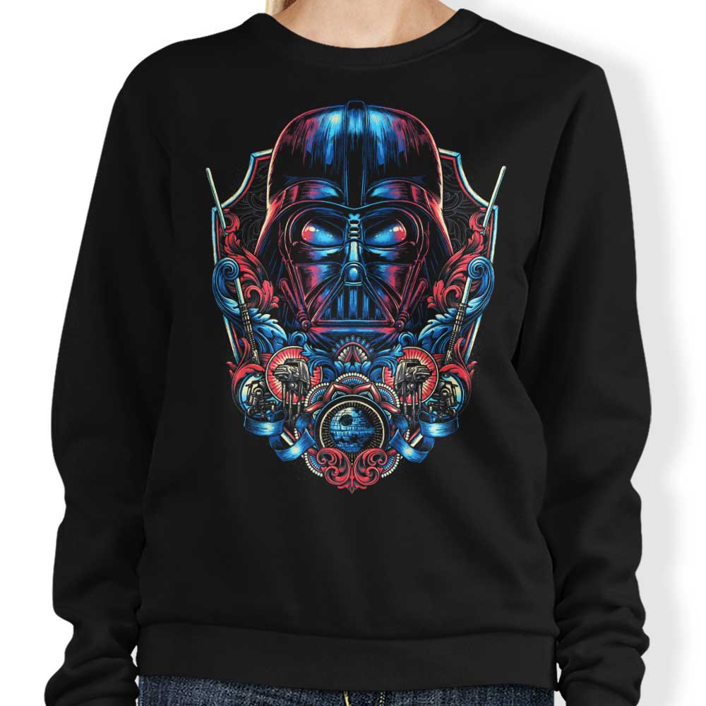 Dark Emblem Crewneck Sweatshirt by Glitchygorilla in S - 4XL Sizes