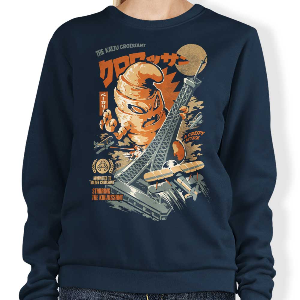 The Kaiju Croissant Crewneck Sweatshirt for Men and Women