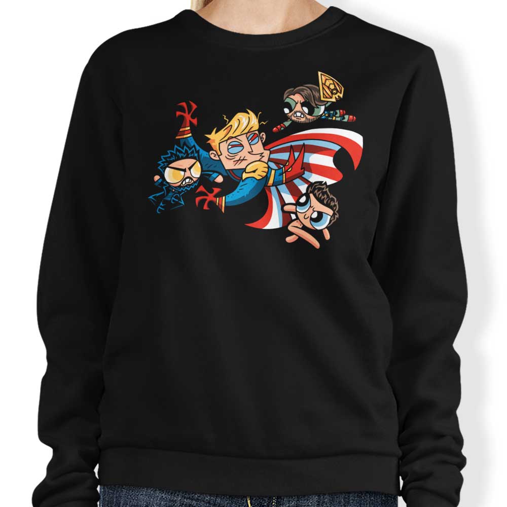 Prime Premne Design Scorched Puff Boys Crewneck Comfortable Sweatshirt