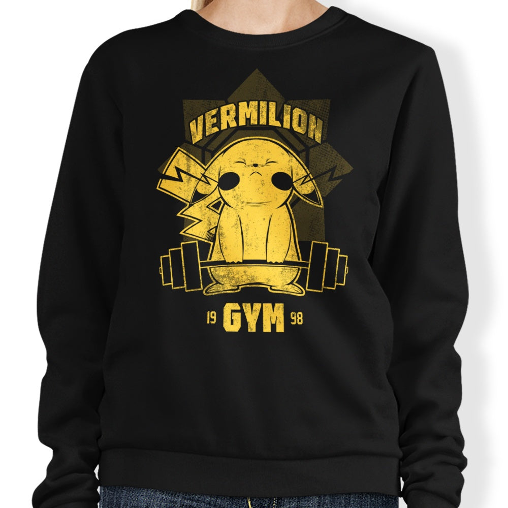 Stylish Vermillion Gym Cotton Sweatshirt by Coinbox Tees