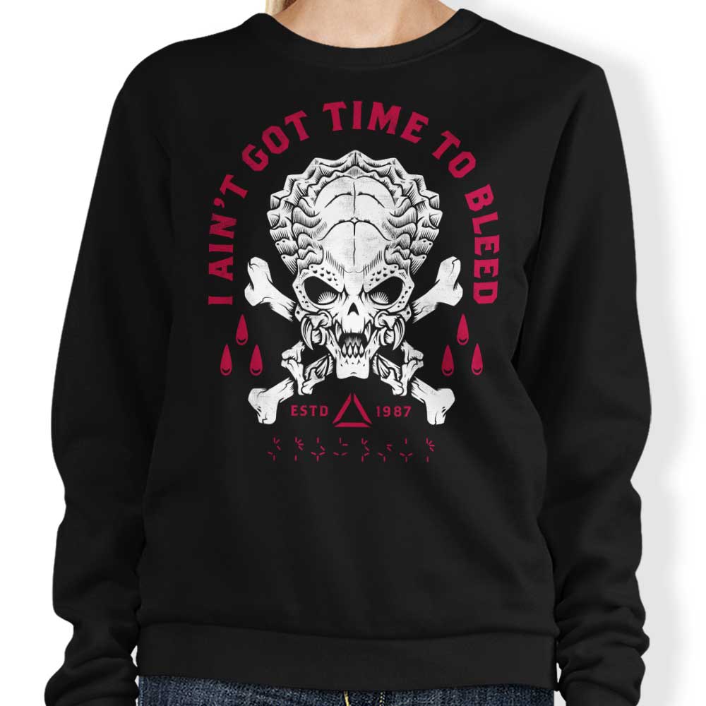 Time to Bleed Crewneck Sweatshirt - Comfortable and Durable Apparel