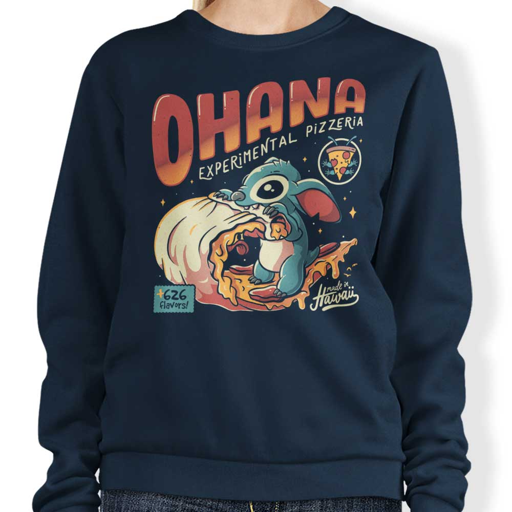 Ohana Pizzeria Branded Crewneck Sweatshirt for Comfortable Wear