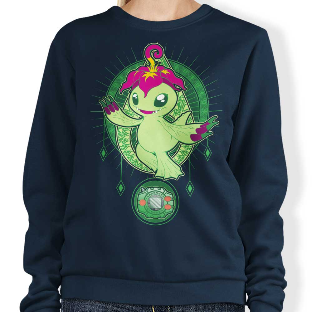 Sincerity Crest - High - Quality Crewneck Sweatshirt by Chocolate Raisin Fury