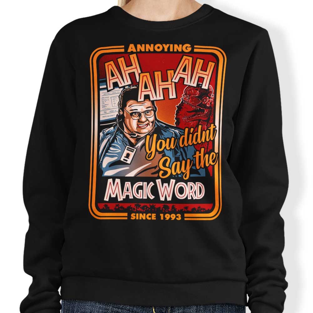 DAObiwan's Enchanting Magic Word Crewneck Sweatshirt for All Sizes