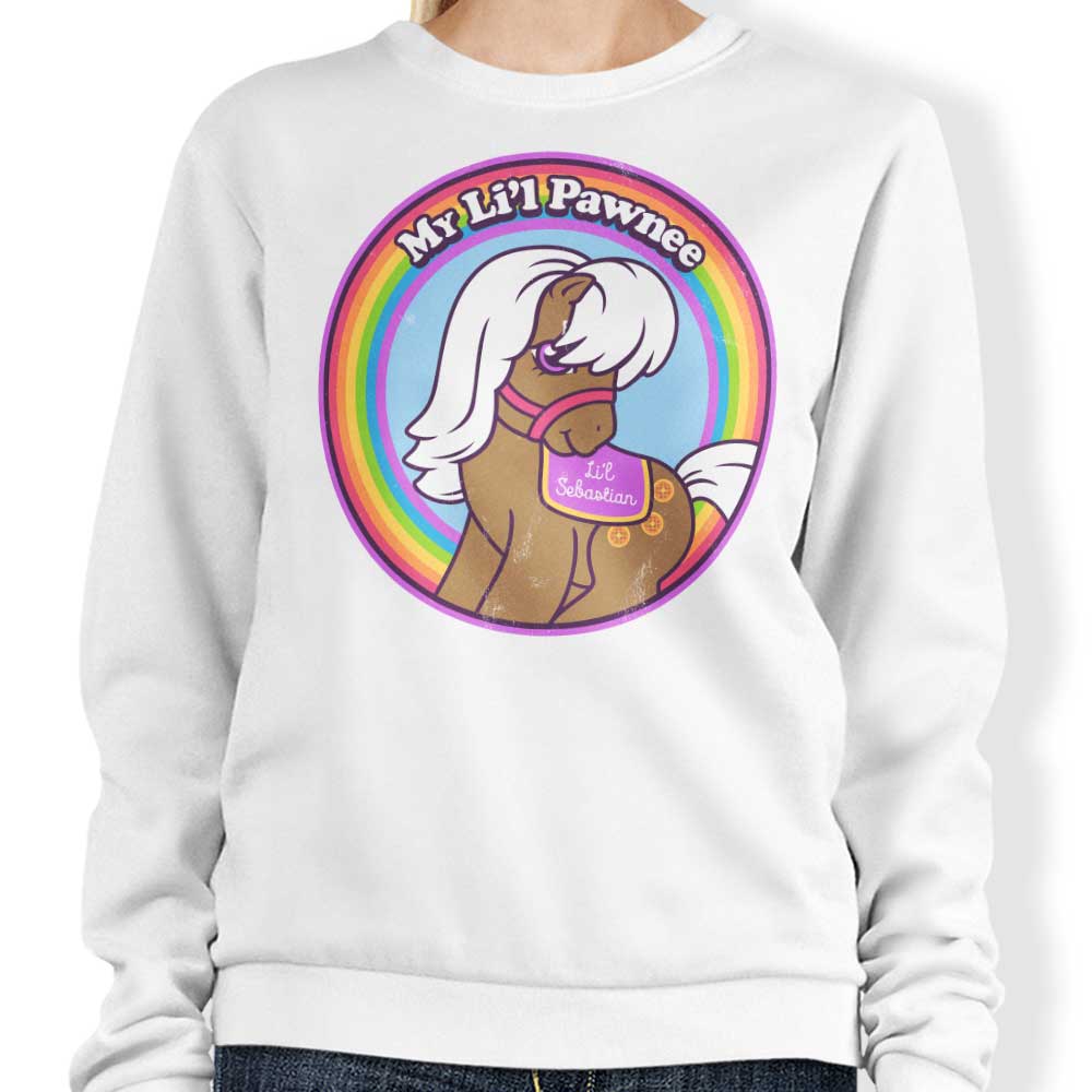 Harebrained's Comfortable 'My Lil Pawnee' Crewneck Sweatshirt in S - 4XL