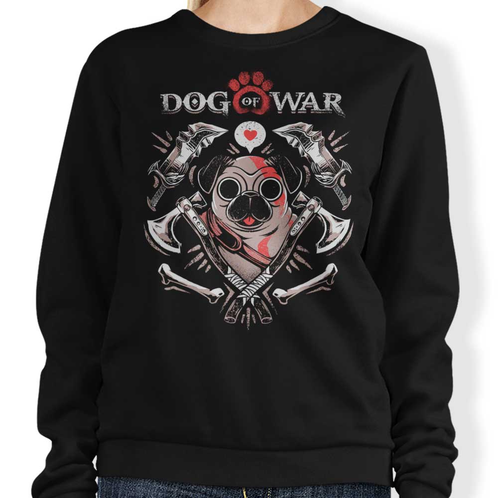 Ilustrata's Dog of War Crewneck Sweatshirt in S - 4XL Sizes