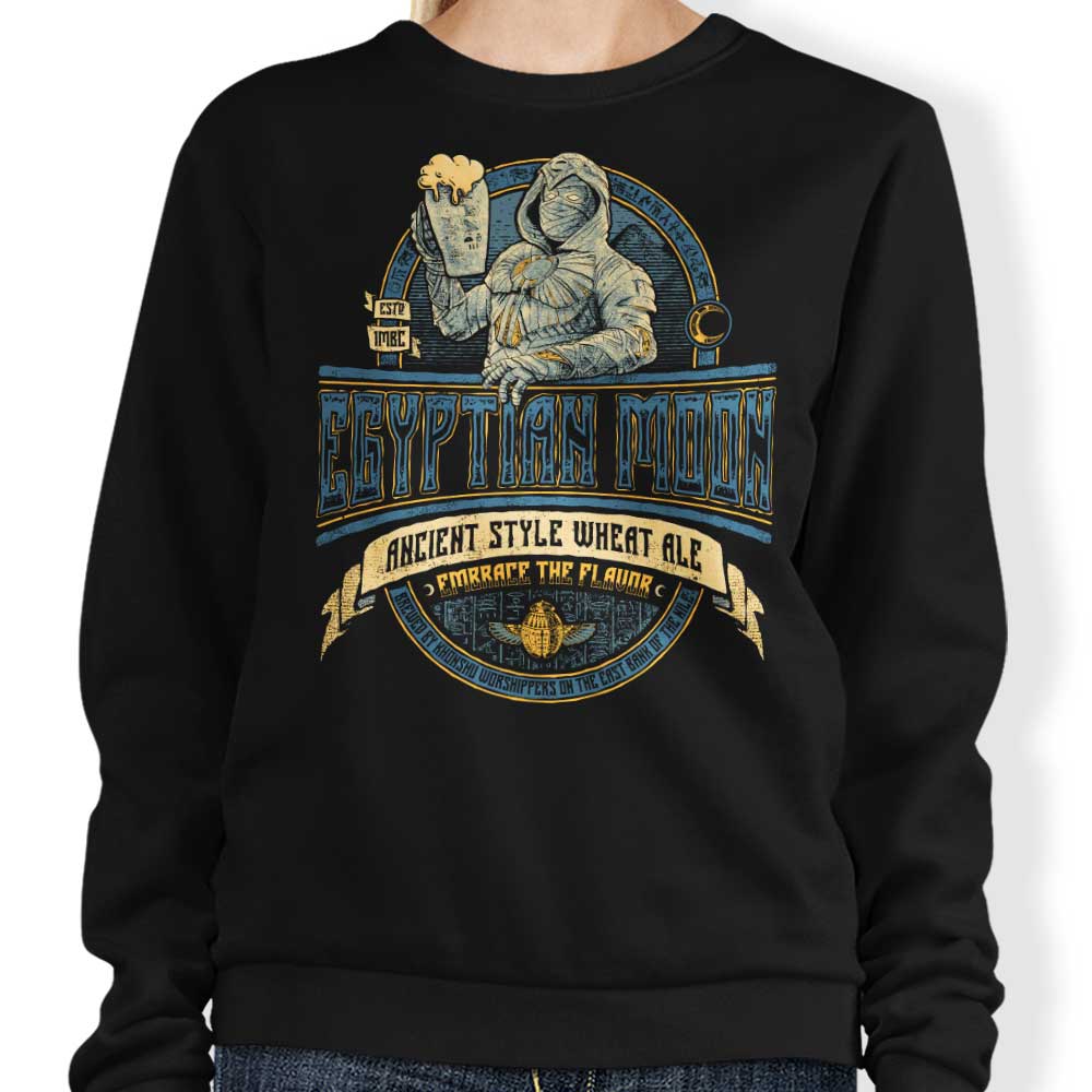 Comfortable Egyptian Moon Ale Crewneck Sweatshirt in S - 4XL Sizes