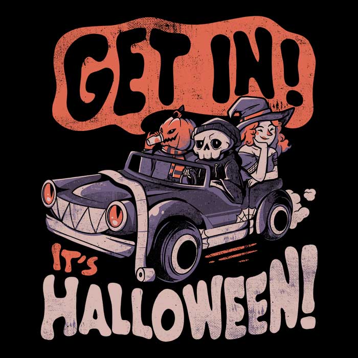 Get In! It's Halloween Crewneck Sweatshirt for a Spooky Season