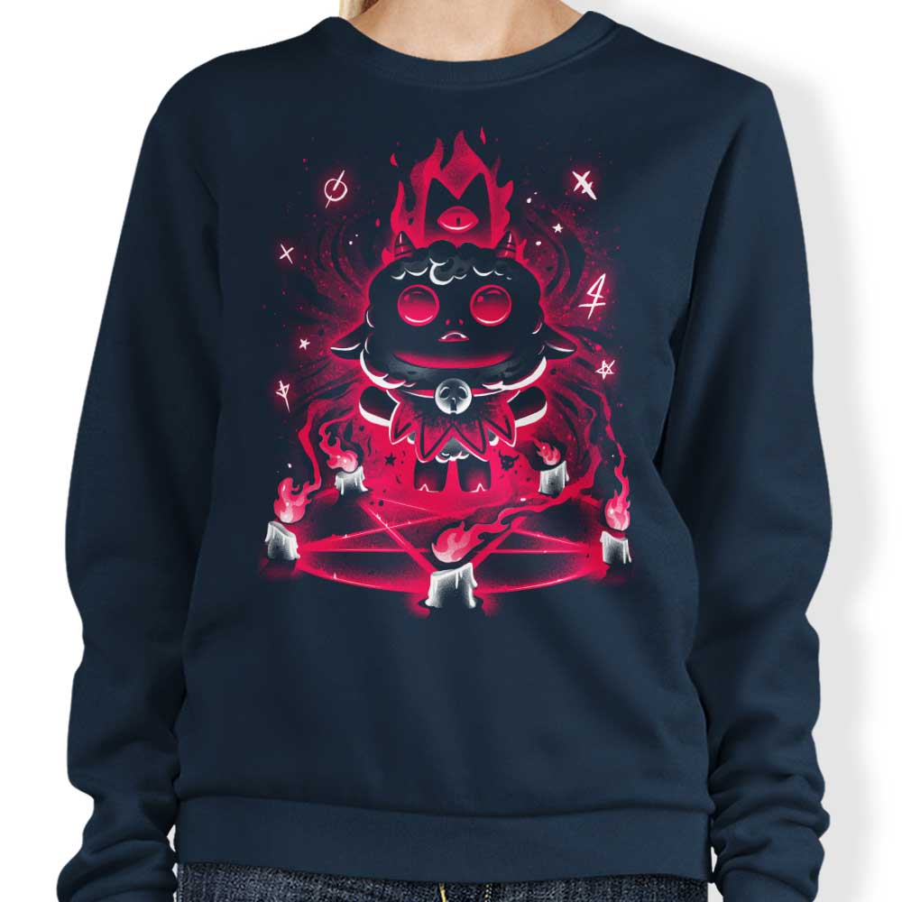 Alemaglia's Haunted Lamb Crewneck Sweatshirt - Comfortable Sizes from S to 4XL