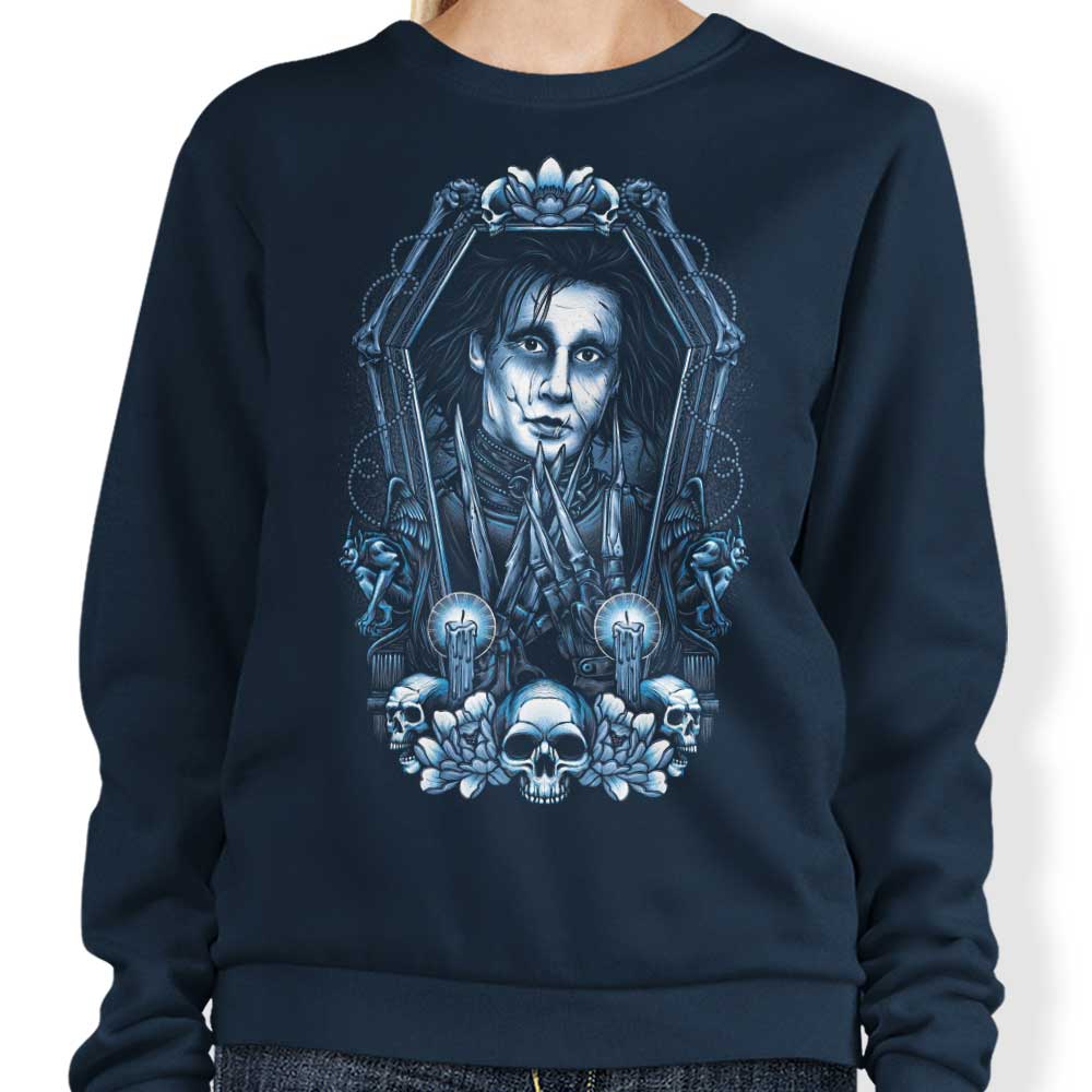 Framed Scissors Crewneck Sweatshirt for Men and Women