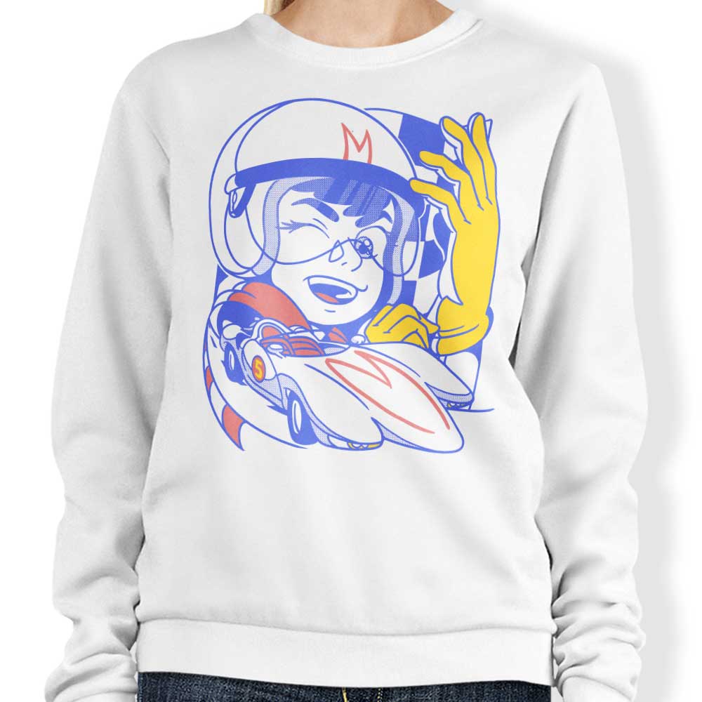 Go Speed, Go! Crewneck Sweatshirt - Comfortable and Durable Apparel