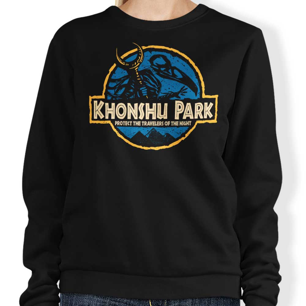 Teesgeex Khonshu Park Crewneck Sweatshirt in S - 4XL Sizes