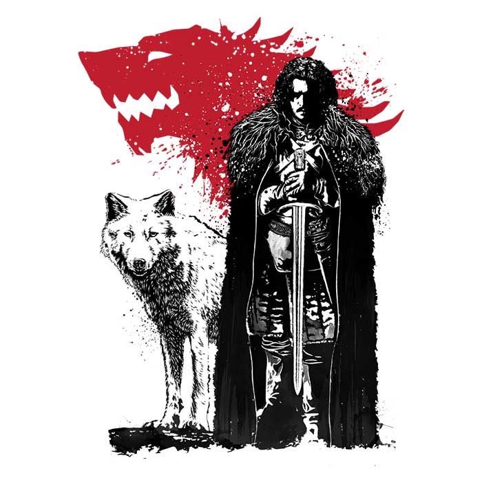 Dr. Monekers' The King and the Wolf Crewneck Sweatshirt in S - 4XL