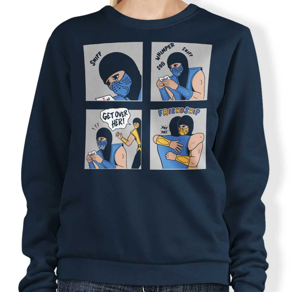 Stylish 'Get Over Her' Crewneck Sweatshirt for Casual Wear