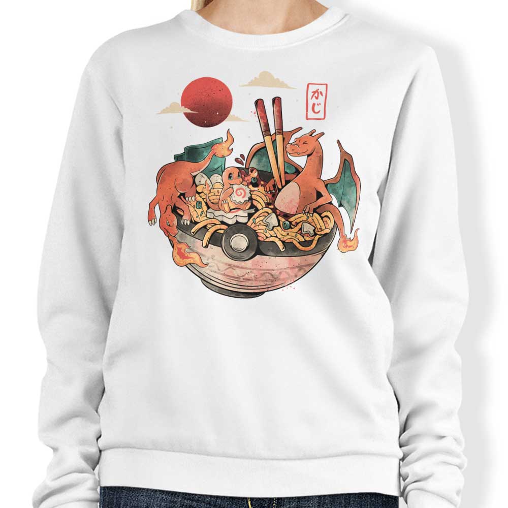 Arigatees Fire Bowl-themed Sweatshirt - A Stylish and Comfortable Clothing Item