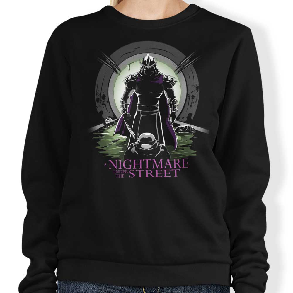 Aaron Morales Designs' Spooky 'Nightmare Under the Street' Sweatshirt for Fashion Lovers