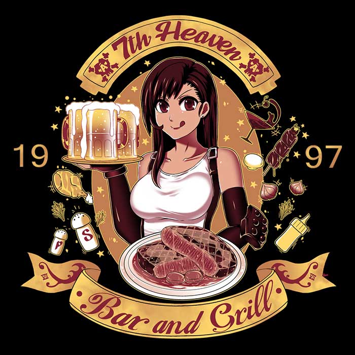 Comfortable 7th Heaven Bar and Grill Crewneck Sweatshirt from Coinbox Tees